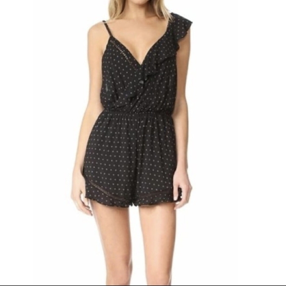 NWT Free People One of These Days Ruffled Open-Back Lounge Romper. - Picture 9 of 16